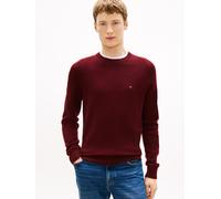 LAMBSWOOL CREW NECK deep burgundy heather - Gr. - L