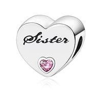 LaMenars Wife Grand Daughter Sister Daughter Mom Daughter & Mother Family Members Charm für Armbänder 925 Silber Anhänger Perlen für Halsketten Baumeln zum Muttertag Geburtstag