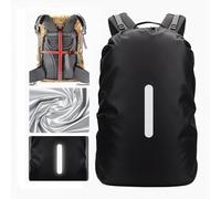Lammcou Regenschutz für Rucksäcke, Wasserdichter Backpack Cover (1, Schwarz, XL: 55-65L)
