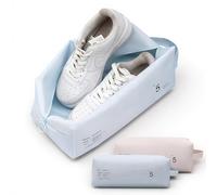 Lammcou Reise Wasserdicht Schuhbeutel, 2er Sport Schuhtasche mit Reißverschluss, Schuhbeutel Reise für Gym, Koffer, Schwimmen, Tages- und Fitness Schuhe, 32x15x12cm