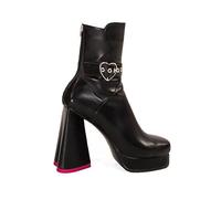 LAMODA Damen All Yours Stiefelette, schwarzes PU (Stretch), 35.5 EU