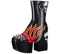 LAMODA Damen Cutting Corners Mid Calf Boot, Black Flame, 39 EU