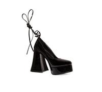 LAMODA Damen Lost Queen Court Shoe, Black Patent, 41 EU