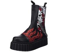 LAMODA Damen Unforgiving Ankle Boot, Black Pu Flame, 40 EU