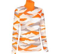 LaMunt Ivana Tech Arty L/S - Fleece-Sweatshirt - Damen Orange/Grey I40 D34