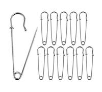 Große Lebensmittelnadeln, 20 Stück große Sicherheitsnadeln, 63 mm, extra große Lebensmittelnadeln, Kiltnadeln, Sicherheitsnadeln für Kilt, Decke, Stricken, Handarbeiten