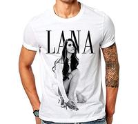 Lana Del Rey Lana Graphic Custom Mens Cotton T-Shirt White XL