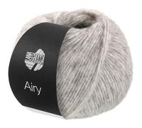 LANA GROSSA Airy | Flauschige Netzgarnstruktur aus 40% Baumwolle gefüllt mit 18% Merino- und 42% Baby Alpaka Fasern | Handstrickgarn | 50g Wolle zum Stricken & Häkeln | 170m Garn