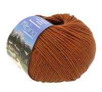 LANA GROSSA Alpina | Landhauswolle und Trachtengarn, waschmaschinenfest | Handstrickgarn aus 80% Schurwolle & 20% Polyamid | 100g Wolle zum Stricken & Häkeln | 210m Garn 62