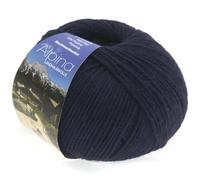 LANA GROSSA Alpina | Landhauswolle und Trachtengarn, waschmaschinenfest | Handstrickgarn aus 80% Schurwolle & 20% Polyamid | 100g Wolle zum Stricken & Häkeln | 210m Garn 8