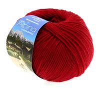 LANA GROSSA Alpina | Landhauswolle und Trachtengarn, waschmaschinenfest | Handstrickgarn aus 80% Schurwolle & 20% Polyamid | 100g Wolle zum Stricken & Häkeln | 210m Garn 15