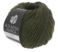 LANA GROSSA »ALTA MODA ALPACA« Häkelwolle, 140 m (edles Garn aus hauchfeinem Baby-Alpaca), 50 g, 087 - Lodengrün