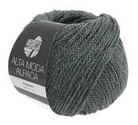 LANA GROSSA »Alta Moda Alpaca« Häkelwolle, (50 Gramm), Alpacawolle mit perfektem Tragekomfort, Blau - 0076