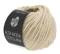 LANA GROSSA Alta Moda Cotolana | Edles Kettengarn aus 45% Schurwolle (Merino superwash), 45% Pima Baumwolle & 10% Polyamid| 50g Wolle zum Stricken & Häkeln | 150m Garn FB 57
