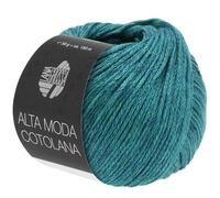 LANA GROSSA Alta Moda Cotolana | Edles Kettengarn aus 45% Schurwolle (Merino superwash), 45% Pima Baumwolle & 10% Polyamid| 50g Wolle zum Stricken & Häkeln | 150m Garn FB 13