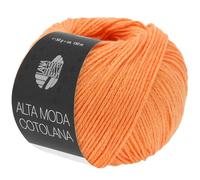 LANA GROSSA ALTA MODA COTOLANA Häkelwolle, 150 m (50 Gramm), Pillingarmes Kettgarn aus Pima Baumwolle und Merino, 0044 - Orange