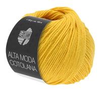 LANA GROSSA Alta Moda Cotolana | Edles Kettengarn aus 45% Schurwolle (Merino superwash), 45% Pima Baumwolle & 10% Polyamid| 50g Wolle zum Stricken & Häkeln | 150m Garn FB 1