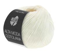 LANA GROSSA Alta Moda Cotolana | Edles Kettengarn aus 45% Schurwolle (Merino superwash), 45% Pima Baumwolle & 10% Polyamid| 50g Wolle zum Stricken & Häkeln | 150m Garn FB 18