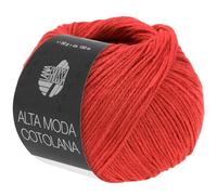 LANA GROSSA Alta Moda Cotolana | Edles Kettengarn aus 45% Schurwolle (Merino superwash), 45% Pima Baumwolle & 10% Polyamid| 50g Wolle zum Stricken & Häkeln | 150m Garn FB 51