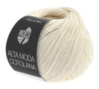LANA GROSSA Alta Moda Cotolana | Edles Kettengarn aus 45% Schurwolle (Merino superwash), 45% Pima Baumwolle & 10% Polyamid| 50g Wolle zum Stricken & Häkeln | 150m Garn FB 19