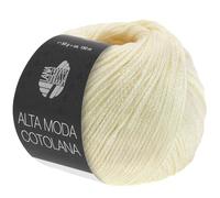 LANA GROSSA Alta Moda Cotolana | Edles Kettengarn aus 45% Schurwolle (Merino superwash), 45% Pima Baumwolle & 10% Polyamid| 50g Wolle zum Stricken & Häkeln | 150m Garn FB 20