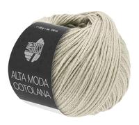 LANA GROSSA Alta Moda Cotolana | Edles Kettengarn aus 45% Schurwolle (Merino superwash), 45% Pima Baumwolle & 10% Polyamid| 50g Wolle zum Stricken & Häkeln | 150m Garn FB 8