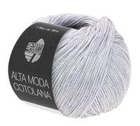LANA GROSSA Alta Moda Cotolana | Edles Kettengarn aus 45% Schurwolle (Merino superwash), 45% Pima Baumwolle & 10% Polyamid| 50g Wolle zum Stricken & Häkeln | 150m Garn FB 30