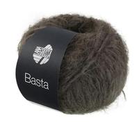 LANA GROSSA Basta| Garn im Fake Fur Look, locker verzwirnt, Franseneffekt& Merinofasern | Handstrickgarn, 50% Schurwolle & 50% Polyamid | 50g Wolle zum Stricken& Häkeln | 100m Garn FB 34