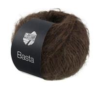 LANA GROSSA Basta| Garn im Fake Fur Look, locker verzwirnt, Franseneffekt& Merinofasern | Handstrickgarn, 50% Schurwolle & 50% Polyamid | 50g Wolle zum Stricken& Häkeln | 100m Garn FB 33