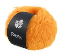 LANA GROSSA Basta| Garn im Fake Fur Look, locker verzwirnt, Franseneffekt& Merinofasern | Handstrickgarn, 50% Schurwolle & 50% Polyamid | 50g Wolle zum Stricken& Häkeln | 100m Garn FB 7