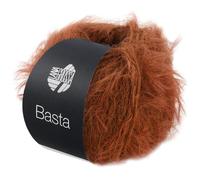 LANA GROSSA Basta| Garn im Fake Fur Look, locker verzwirnt, Franseneffekt& Merinofasern | Handstrickgarn, 50% Schurwolle & 50% Polyamid | 50g Wolle zum Stricken& Häkeln | 100m Garn FB 5