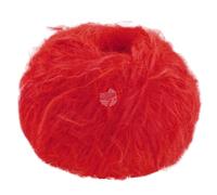 LANA GROSSA Basta| Garn im Fake Fur Look, locker verzwirnt, Franseneffekt& Merinofasern | Handstrickgarn, 50% Schurwolle & 50% Polyamid | 50g Wolle zum Stricken& Häkeln | 100m Garn FB 27