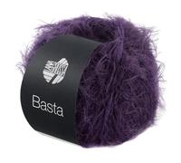 LANA GROSSA Basta| Garn im Fake Fur Look, locker verzwirnt, Franseneffekt& Merinofasern | Handstrickgarn, 50% Schurwolle & 50% Polyamid | 50g Wolle zum Stricken& Häkeln | 100m Garn FB 26
