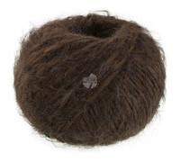 LANA GROSSA Basta| Garn im Fake Fur Look, locker verzwirnt, Franseneffekt& Merinofasern | Handstrickgarn, 50% Schurwolle & 50% Polyamid | 50g Wolle zum Stricken& Häkeln | 100m Garn FB 33