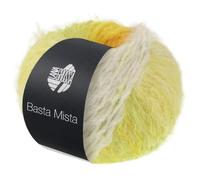LANA GROSSA Basta Mista | Fake Fur Look, locker verzwirnter Franseneffekt & Merinofasern | Handstrickgarn aus 50% Schurwolle & 50% Polyamid | 50g Wolle zum Stricken & Häkeln | 100m Garn FB 114