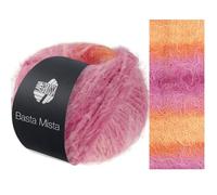 LANA GROSSA Basta Mista | Fake Fur Look, locker verzwirnter Franseneffekt & Merinofasern | Handstrickgarn aus 50% Schurwolle & 50% Polyamid | 50g Wolle zum Stricken & Häkeln | 100m Garn FB 111