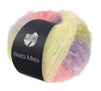 LANA GROSSA Basta Mista | Fake Fur Look, locker verzwirnter Franseneffekt & Merinofasern | Handstrickgarn aus 50% Schurwolle & 50% Polyamid | 50g Wolle zum Stricken & Häkeln | 100m Garn FB 112