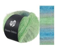 LANA GROSSA Basta Mista | Fake Fur Look, locker verzwirnter Franseneffekt & Merinofasern | Handstrickgarn aus 50% Schurwolle & 50% Polyamid | 50g Wolle zum Stricken & Häkeln | 100m Garn FB 115