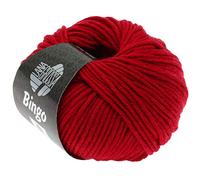 LANA GROSSA Bingo | Extrafeine Merinowolle waschmaschinenfest und filzfrei | Handstrickgarn aus 100% Schurwolle (Merino extrafein) | 50g Wolle zum Stricken & Häkeln | 80m Garn FB 44