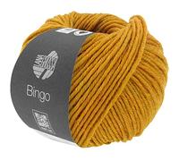 LANA GROSSA Bingo Melange | Extrafeine Merinowolle waschmaschinenfest und filzfrei | Handstrickgarn aus 100% Schurwolle (Merino extrafein) | 50g Wolle zum Stricken & Häkeln | 80m Garn FB 1011