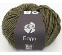 LANA GROSSA Bingo Melange | Extrafeine Merinowolle waschmaschinenfest und filzfrei | Handstrickgarn aus 100% Schurwolle (Merino extrafein) | 50g Wolle zum Stricken & Häkeln | 80m Garn FB 1032