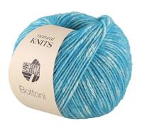 LANA GROSSA Bottoni | Baumwoll-Viskosegemisch mit Merinofasern | Handstrickgarn aus 53% Baumwolle, 24% Viskose & 23% Schurwolle | 50g Wolle zum Stricken & Häkeln | 125m Garn FB 9