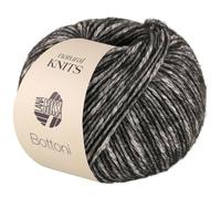 LANA GROSSA Bottoni | Baumwoll-Viskosegemisch mit Merinofasern | Handstrickgarn aus 53% Baumwolle, 24% Viskose & 23% Schurwolle | 50g Wolle zum Stricken & Häkeln | 125m Garn FB 14