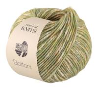 LANA GROSSA Bottoni | Baumwoll-Viskosegemisch mit Merinofasern | Handstrickgarn aus 53% Baumwolle, 24% Viskose & 23% Schurwolle | 50g Wolle zum Stricken & Häkeln | 125m Garn FB 12