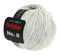 LANA GROSSA Brigitte Nr.2 | Edle Netzgarnstruktur aus Alpaka und Baumwolle | Handstrickgarn aus 47% Alpaka, 45% Baumwolle & 8% Schurwolle | 50g Wolle zum Stricken & Häkeln | 140m Garn FB 13