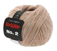 LANA GROSSA Brigitte Nr.2 | Edle Netzgarnstruktur aus Alpaka und Baumwolle | Handstrickgarn aus 47% Alpaka, 45% Baumwolle & 8% Schurwolle | 50g Wolle zum Stricken & Häkeln | 140m Garn FB 43