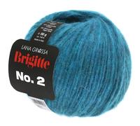 LANA GROSSA Brigitte Nr.2 | Edle Netzgarnstruktur aus Alpaka und Baumwolle | Handstrickgarn aus 47% Alpaka, 45% Baumwolle & 8% Schurwolle | 50g Wolle zum Stricken & Häkeln | 140m Garn FB 22