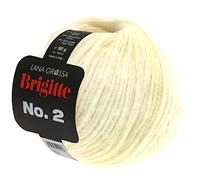 LANA GROSSA Brigitte Nr.2 | Edle Netzgarnstruktur aus Alpaka und Baumwolle | Handstrickgarn aus 47% Alpaka, 45% Baumwolle & 8% Schurwolle | 50g Wolle zum Stricken & Häkeln | 140m Garn FB 16