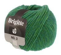 Lana Grossa Handstrickgarn Brigitte Nr.2 - Alpaka/Baumwolle/Schurwolle - 50g (140m) FB 50 Opalgrün