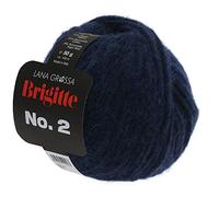 LANA GROSSA Brigitte Nr.2 | Edle Netzgarnstruktur aus Alpaka und Baumwolle | Handstrickgarn aus 47% Alpaka, 45% Baumwolle & 8% Schurwolle | 50g Wolle zum Stricken & Häkeln | 140m Garn FB 5